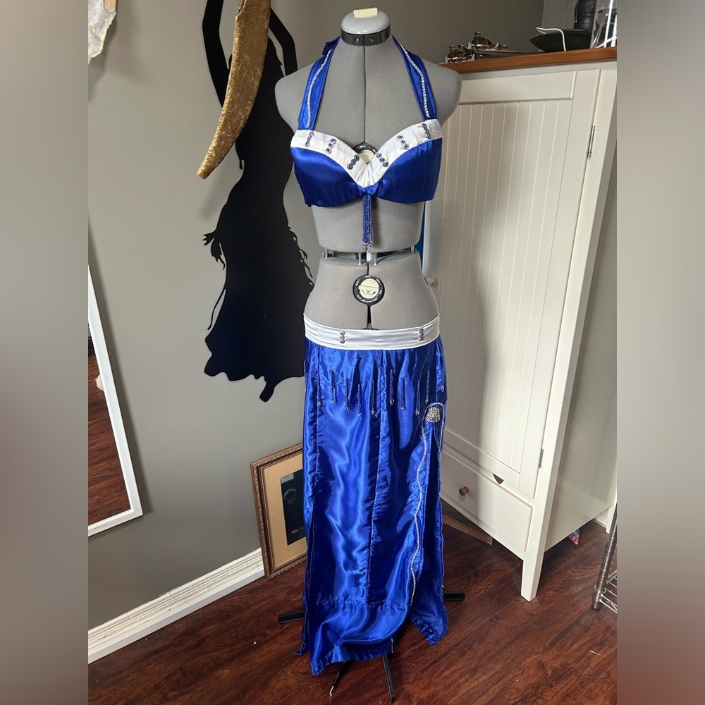 Gently Worn Woman’s Belly Dance Costume Inspired  by Doctor Who and the TARDIS